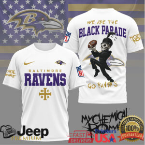 Baltimore Ravens x My Chemical Romance Black Parade MCR Fan Apparel