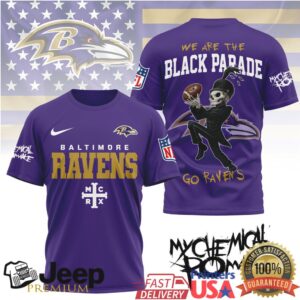 Baltimore Ravens x My Chemical Romance Black Parade MCR Fan Apparel