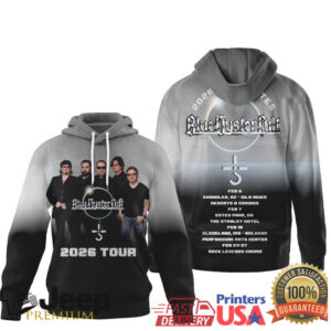 Blue Öyster Cult 2026 Tour Dates Grey Ombre Rock Band T Shirt