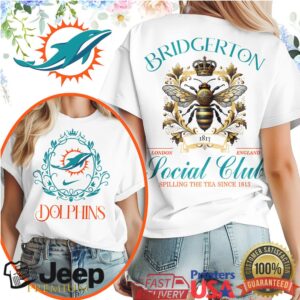 Bridgerton Social Club Miami Dolphins Game Day T Shirt