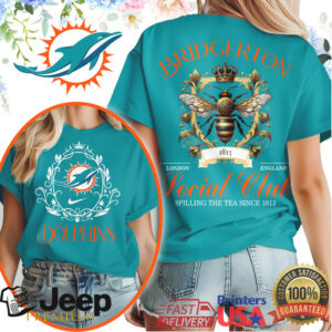 Bridgerton Social Club Miami Dolphins Game Day T Shirt