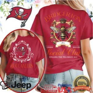 Bridgerton Social Club Tampa Bay Buccaneers NFL Tee Bridgerton Social Club Tampa Bay Buccaneers NFL Tee