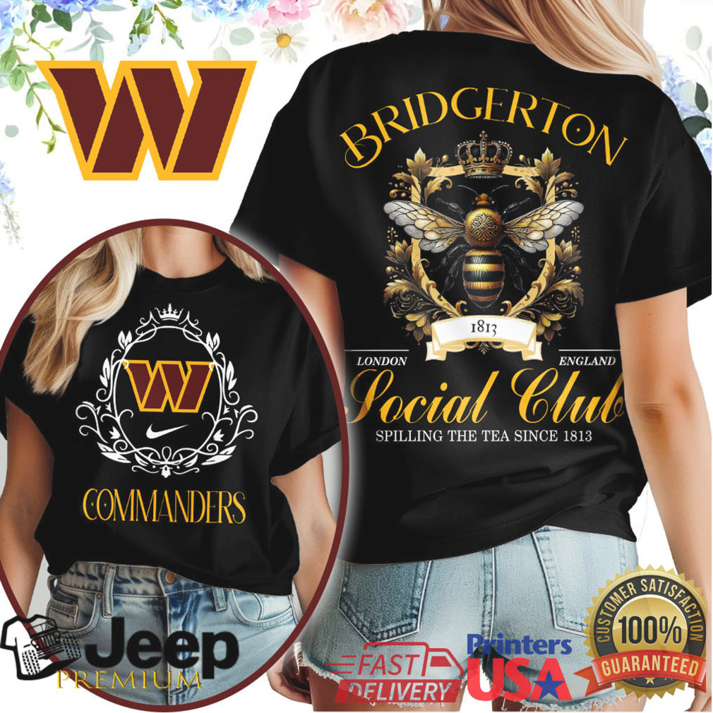 Bridgerton Social Club Washington Commanders Spilling Tea Shirt Bridgerton Social Club Washington Commanders Spilling Tea Shirt