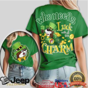 Buc ee's St. Patrick's Day 2026 Who Needs Luck With All This Charm T Shirt