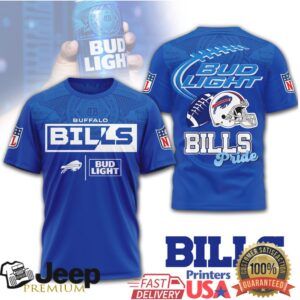 Buffalo Bills Bud Light Beer Crossover NFL Pride 3D All Over Print Shirt Buffalo Bills Bud Light Beer Crossover NFL Pride 3D All Over Print Shirt