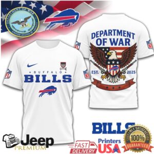 Buffalo Bills Department of War 2025 Military Style Eagle Tee