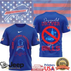 Buffalo Bills Designated Driver Drunk Driving Prevention Tee