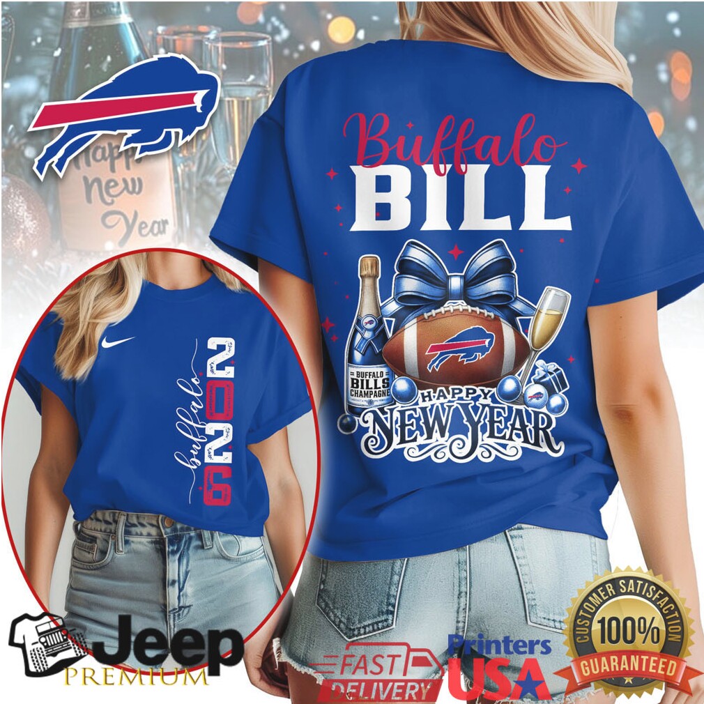 Buffalo Bills Happy New Year 2026 Celebration Graphic T Shirt Buffalo Bills Happy New Year 2026 Celebration Graphic T Shirt