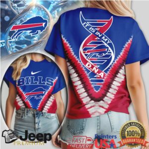 Buffalo Bills It Is In My DNA Tie Dye V Pattern Women's Graphic T Shirt