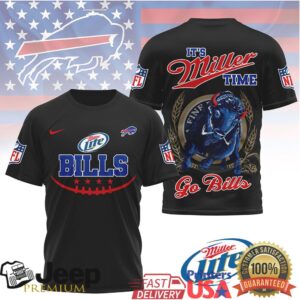 Buffalo Bills It’s Miller Time Beer Collaboration NFL Graphic T Shirt Buffalo Bills It’s Miller Time Beer Collaboration NFL Graphic T Shirt