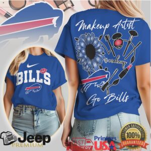 Buffalo Bills Makeup Artist Flower Go Bills Women’s T Shirt Buffalo Bills Makeup Artist Flower Go Bills Women’s T Shirt