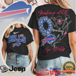 Buffalo Bills Makeup Artist Flower Go Bills Women's T Shirt