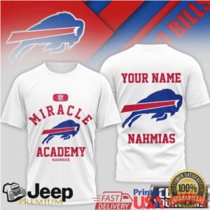 Buffalo Bills Miracle Academy Personalized Name & Number T Shirt