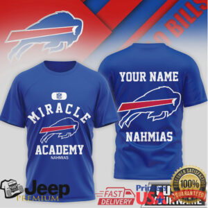 Buffalo Bills Miracle Academy Personalized Name & Number T Shirt