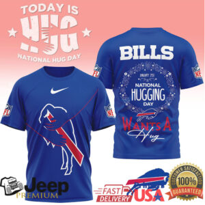 Buffalo Bills National Hug Day “Wants A Hug” Logo T Shirt