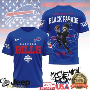 Buffalo Bills x My Chemical Romance Black Parade Skeleton Marching Band Tee Buffalo Bills x My Chemical Romance Black Parade Skeleton Marching Band Tee