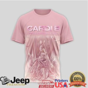 Cardi B Little Miss Drama Tour 2026 Pink Portrait Schedule Hoodie and Tee