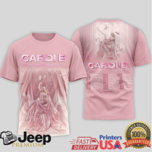 Cardi B Little Miss Drama Tour 2026 Pink Portrait Schedule Hoodie and Tee