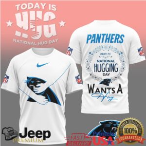 Carolina Panthers National Hug Day “Wants A Hug” Fan T Shirt Carolina Panthers National Hug Day “Wants A Hug” Fan T Shirt