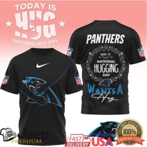 Carolina Panthers National Hug Day “Wants A Hug” Fan T Shirt