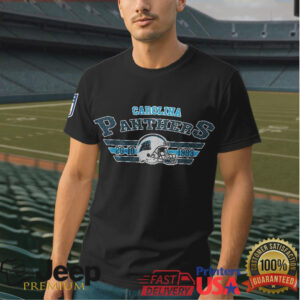 Carolina Panthers “They Not Like Us” Blue Sparkle Streetwear T Shirt