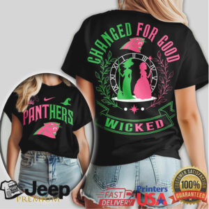 Carolina Panthers x Wicked “Changed For Good” NFL Broadway Theme Tee