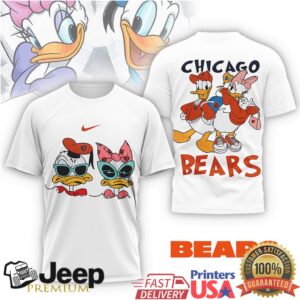 Chicago Bears Disney Characters Donald & Daisy Sports T Shirt