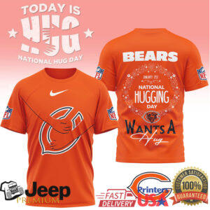 Chicago Bears National Hug Day January 21st Special Edition Shirt