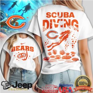 Chicago Bears Scuba Diving Underwater Adventure Fans T Shirt Chicago Bears Scuba Diving Underwater Adventure Fans T Shirt