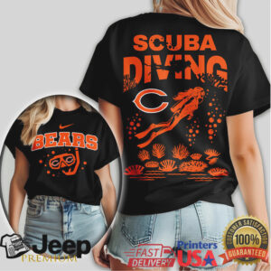 Chicago Bears Scuba Diving Underwater Adventure Fans T Shirt