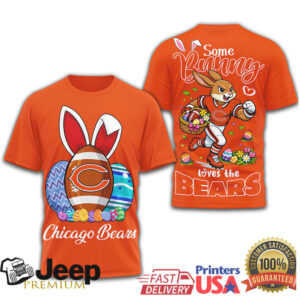 Chicago Bears Some Bunny Loves The Bears Easter Bunny Football T Shirt Chicago Bears Some Bunny Loves The Bears Easter Bunny Football T Shirt