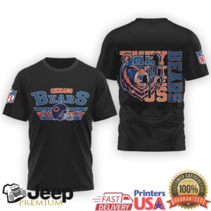 Chicago Bears “They Not Like Us” Vintage Style Football Fan Shirt Chicago Bears “They Not Like Us” Vintage Style Football Fan Shirt