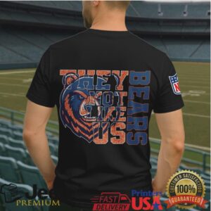 Chicago Bears “They Not Like Us” Vintage Style Football Fan Shirt