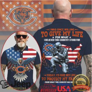 Chicago Bears US Flag Soldier “Protect My Family” Men’s Tactical Polo Shirt Chicago Bears US Flag Soldier “Protect My Family” Men’s Tactical Polo Shirt