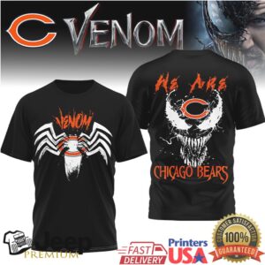 Chicago Bears Venom Symbiote “We Are” NFL Graphic T Shirt