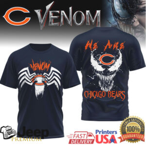 Chicago Bears Venom Symbiote “We Are” NFL Graphic T Shirt