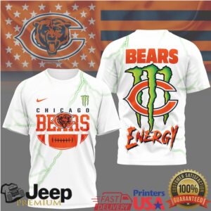 Chicago Bears x Monster Energy Graphic Print Sport Lifestyle Tee Chicago Bears x Monster Energy Graphic Print Sport Lifestyle Tee