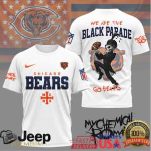Chicago Bears x My Chemical Romance Black Parade MCR Mashup Football Shirt