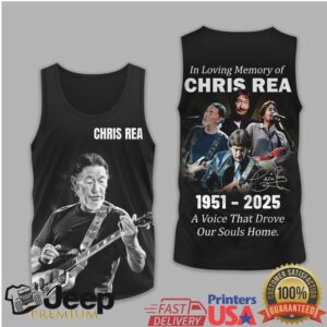 Chris Rea In Loving Memory 1951 2025 Memorial Tribute Black T Shirt & Hoodie