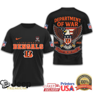 Cincinnati Bengals Department of War 2025 Patriotic Eagle Shirt