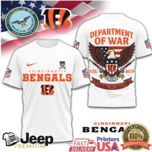 Cincinnati Bengals Department of War 2025 Patriotic Eagle Shirt