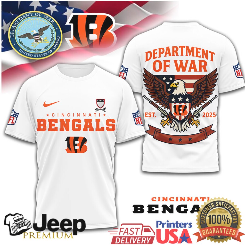 Cincinnati Bengals Department of War 2025 Patriotic Eagle Shirt Cincinnati Bengals Department of War 2025 Patriotic Eagle Shirt