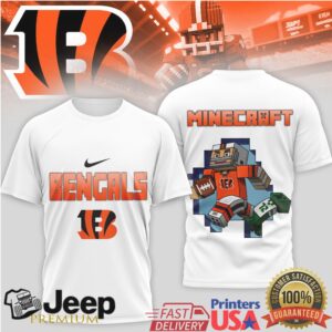 Cincinnati Bengals Minecraft Edition Personalized Fan Shirt