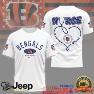 Cincinnati Bengals Nurse T Shirt Bengals Football Nursing Gift Cincinnati Bengals Nurse T Shirt Bengals Football Nursing Gift