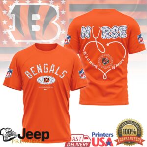 Cincinnati Bengals Nurse T Shirt Bengals Football Nursing Gift