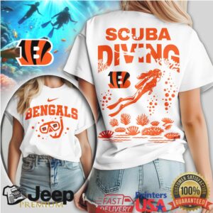 Cincinnati Bengals Scuba Diving Graphic Print Comfort Tee Cincinnati Bengals Scuba Diving Graphic Print Comfort Tee