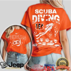 Cincinnati Bengals Scuba Diving Graphic Print Comfort Tee