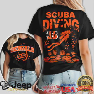 Cincinnati Bengals Scuba Diving Graphic Print Comfort Tee