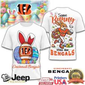Cincinnati Bengals “Some Bunny Loves the Bengals” Easter T Shirt