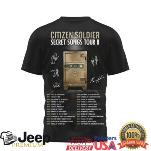 Citizen Soldier Secret Songs Tour II Skull Graphic T Shirt